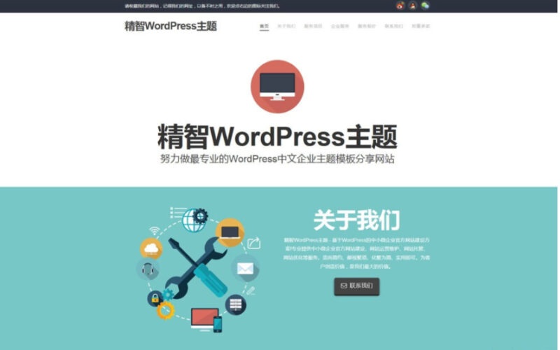 电脑维修店的主题 简洁wordpress企业主题模版-星宿时光-资源网